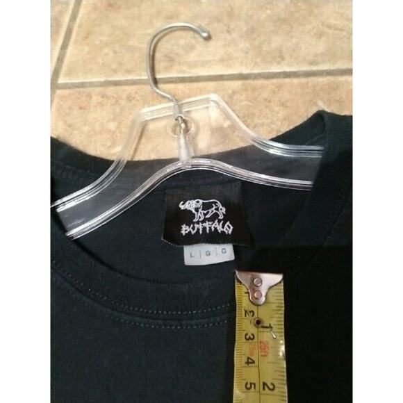 Buffalo Butterflies in My Stomach Knife Black Shirt Large LG L - Picture 4 of 9